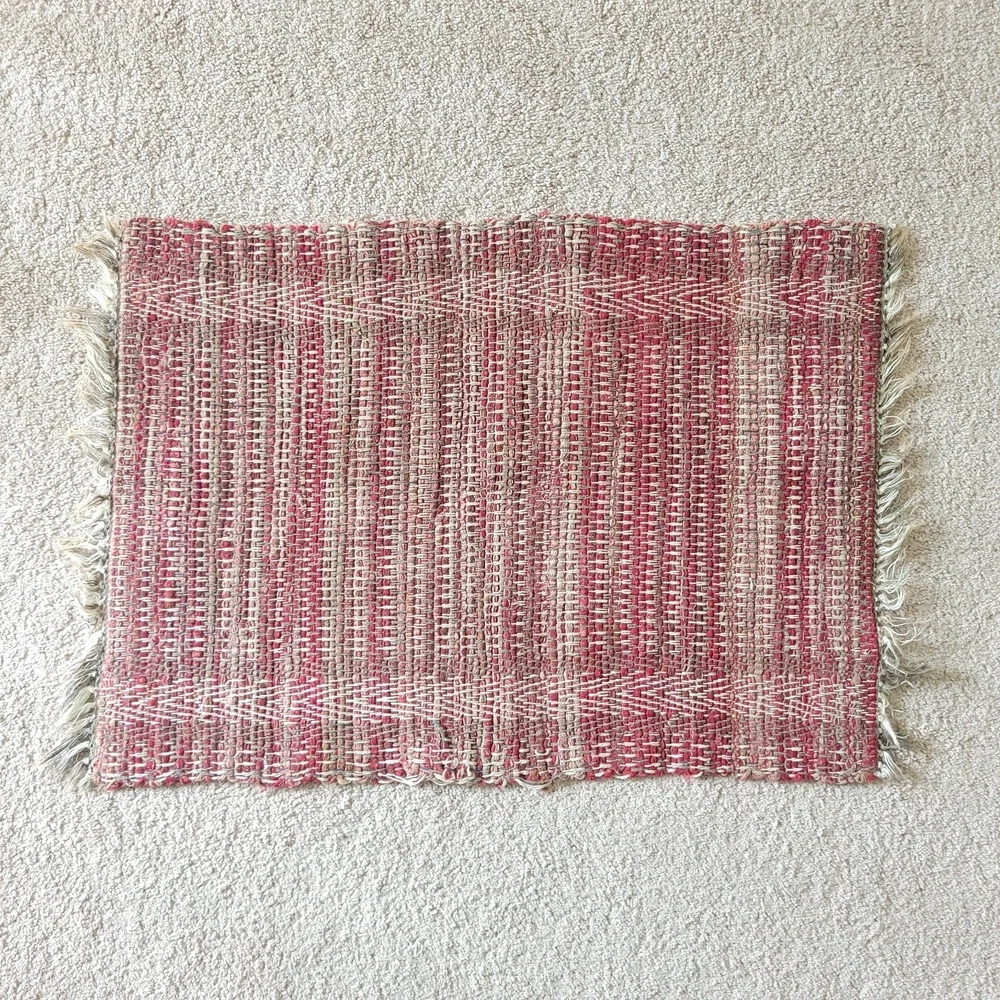 VTG Sweedish Handmade Cotton Rag Rug 22